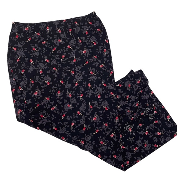 Vintage 90s Wrapper Fairygoth Rose Print Maxi Skirt - Picture 7 of 7